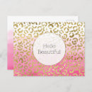 Search for pink leopard postcards Glam