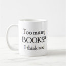 Search for too many books mugs Library