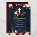 Search for burgundy christening invitations Baptism