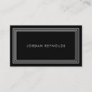 Search for black and white business cards Sophisticated