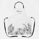 Search for black and white floral aprons Kitchen