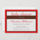 Search for red striped invitations Shower
