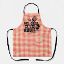 Search for dads rule aprons Funny