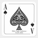 Search for poker night stickers Ace of spades