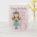 Search for 6 year old girl birthday cards 6th