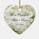 Search for white heart shaped ceramic christmas tree decorations engagement
