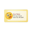 Search for emoticon return address labels Face