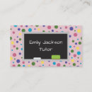 Search for academic business cards Tutoring