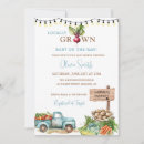 Search for locally grown baby shower invitations Zero waste