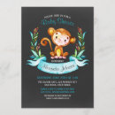 Search for monkey baby boy shower invitations Modern