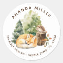 Search for watercolor fox stickers Modern