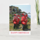 Search for motorcycle birthday cards Red