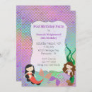 Search for mermaid pool birthday invitations Kids