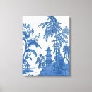 Search for blue and white canvas prints Asian