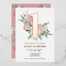 Search for rose gold 1st birthday invitations Bohemian