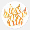 Search for orange tiger cat stickers Stripes