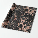 Search for rose gold and black wrapping paper Marble