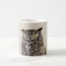 Search for great horn owl mugs Bird of prey