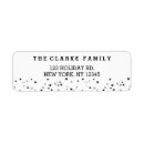 Search for confetti stars return address labels Elegant