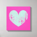 Search for pink heart canvas prints Modern