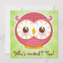 Search for cute owls square invitations Cartoon