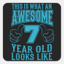 Search for 7 years old birthday stickers Boy