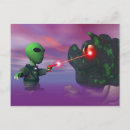 Search for cute alien postcards Aliens