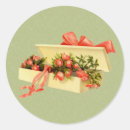 Search for red rose bouquet stickers Vintage