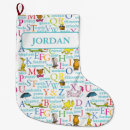 Search for alphabet christmas stockings Baby shower
