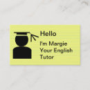 Search for english teacher business cards Education