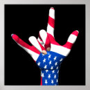 Search for love in american sign language posters I love you