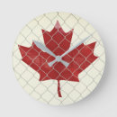 Search for canadian flag clocks Red and white