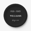 Search for mr and mrs wedding plates Minimalist