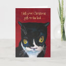 Search for tuxedo cat christmas cards Kitty
