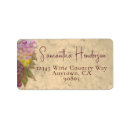 Search for vineyard return address labels Watercolor