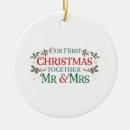 Search for our first together christmas tree decorations Mr and mrs