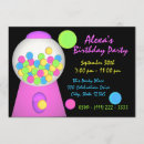 Search for bubble gum birthday invitations Candy