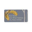 Search for birch tree return address labels Woodland