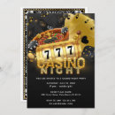 Search for casino night invitations Black