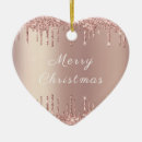 Search for rose gold christmas tree decorations Glitter