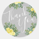 Search for yellow grey wedding stickers Floral