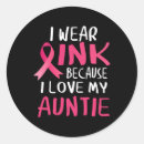 Search for breast cancer aunt stickers Awareness
