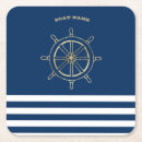 Search for gold and navy blue coasters Nautical
