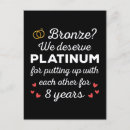 Search for 8th anniversary cards Bronze