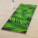Search for palm leaves yoga mats Green