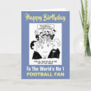 Search for football fan birthday cards Cartoon