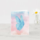 Search for flying butterfly cards Pink