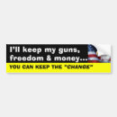 Search for keep your change bumper stickers Freedom