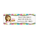 Search for brunette return address labels Bakery