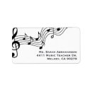 Search for teacher return address labels Music notes